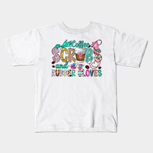 coffees scrub and rubber gloves Kids T-Shirt